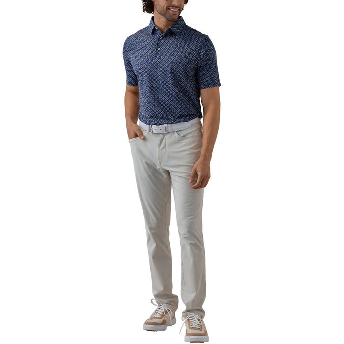Straight Down All American Golf Polo New Indigo - FA25 Men