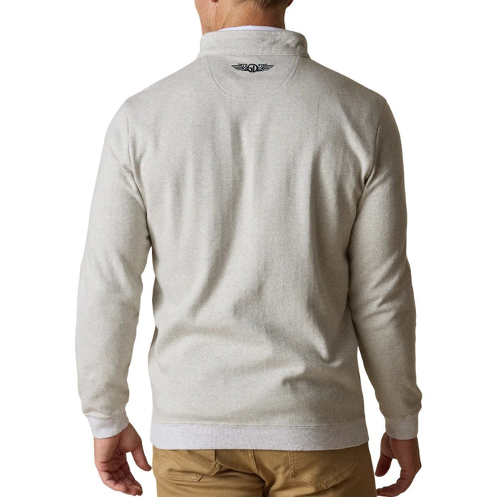 Straight Down Harrison Quarter Zip Golf Pullover Heron - FA25 Men