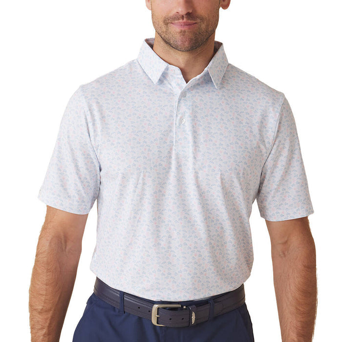 Straight Down Turtle Island Golf Polo Coastal - SP26 Men