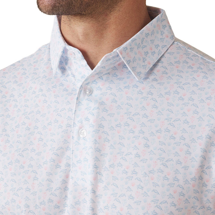 Straight Down Turtle Island Golf Polo Coastal - SP26 Men
