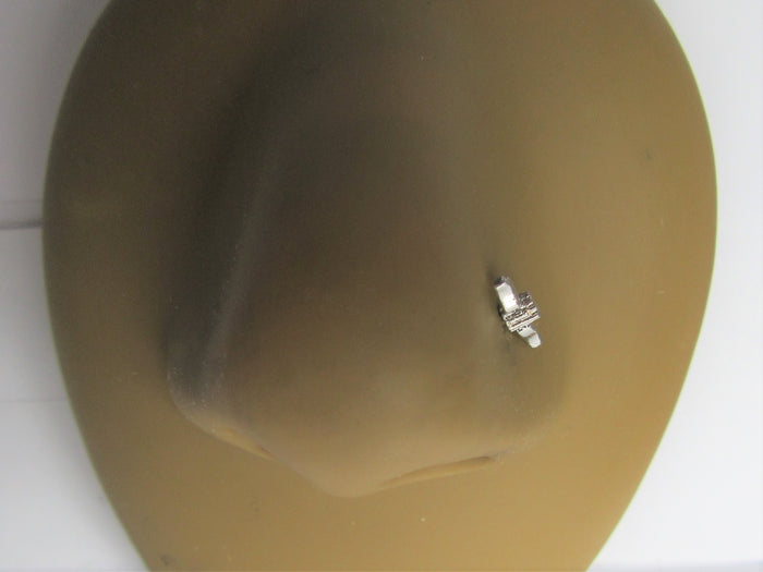Surgical Steel Clear Crystal Wings Nose L Shape Bent Pin Post Stud 20 gauge - I Love My Piercings!