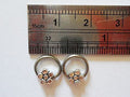 Surgical Steel Tragus Rook Captive Hoops Rings Barbells Flower 16 gauge 16g - I Love My Piercings!
