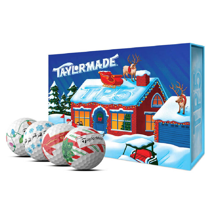 TaylorMade Limited Edition TP5 Stripe Holiday Golf Balls