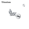 Titanium 2 Petals Threaded Labret