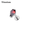 Titanium Coffin Threaded Labret