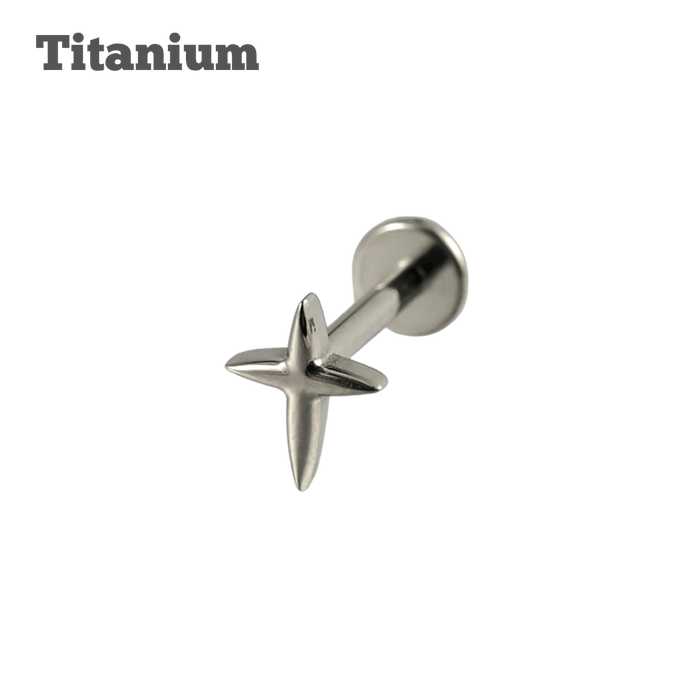 Titanium Twinkle Threaded Labret