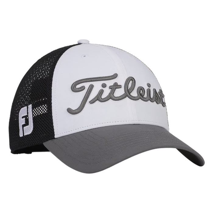 Titleist Tour Performance Mesh Golf Cap White/Black/Charcoal - 24 Men