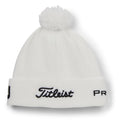Titleist Tour Pom Pom Golf Beanie White/Black - 24 Men