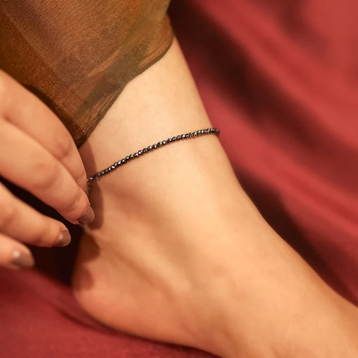 Total Wealth Alignment Combo: Pyrite Anklet & Raw Pyrite Pendant - view 2