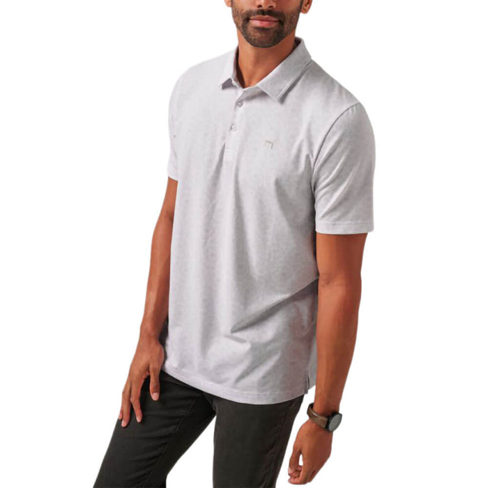 TravisMathew Free Passage Golf Polo White - SS26 Men