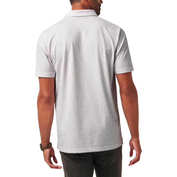 TravisMathew Free Passage Golf Polo White - SS26 Men