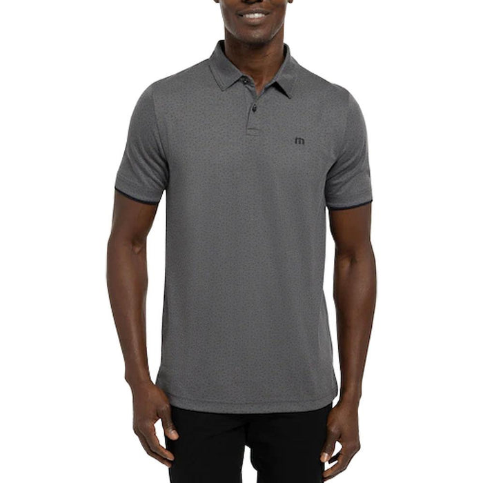 TravisMathew Light Valley Golf Polo Heather Dark Gray - FW22 Men