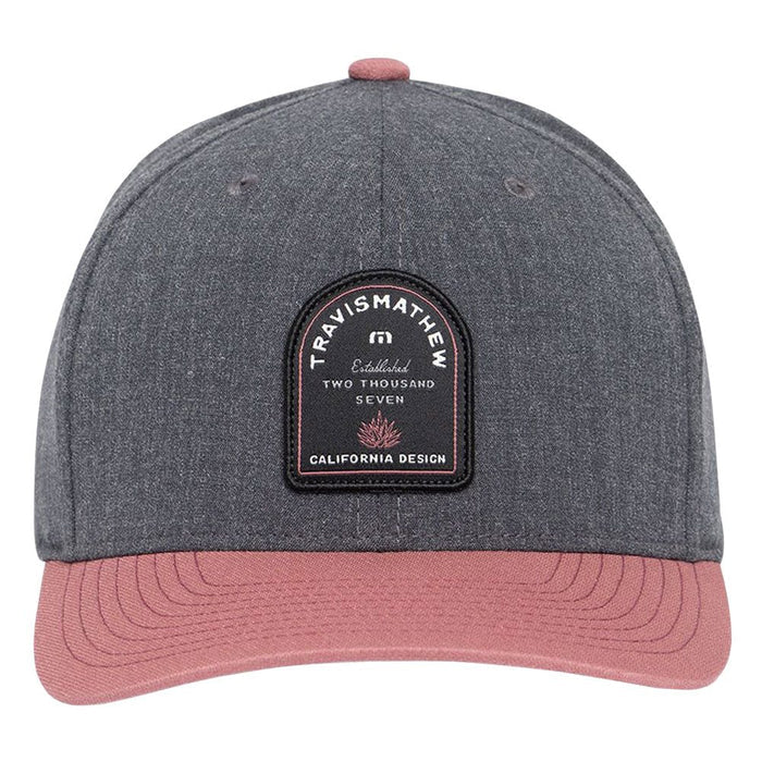 TravisMathew Upsell Golf Cap Heather Gray Pinstripe - FW22 Men