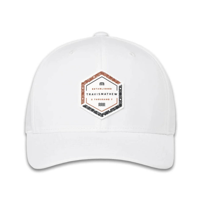 TravisMathew Word Of Mouth Golf Cap White - SS26 Men