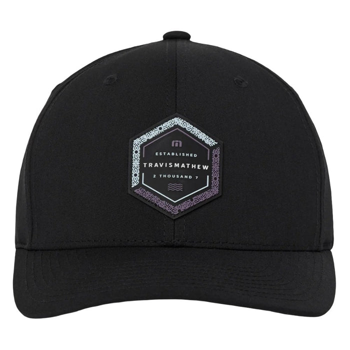 TravisMathew Word Of Mouth Snapback Golf Cap Black - SS26 Men