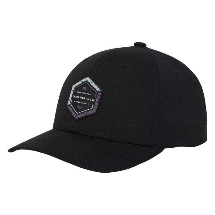 TravisMathew Word Of Mouth Snapback Golf Cap Black - SS26 Men