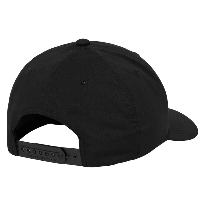 TravisMathew Word Of Mouth Snapback Golf Cap Black - SS26 Men
