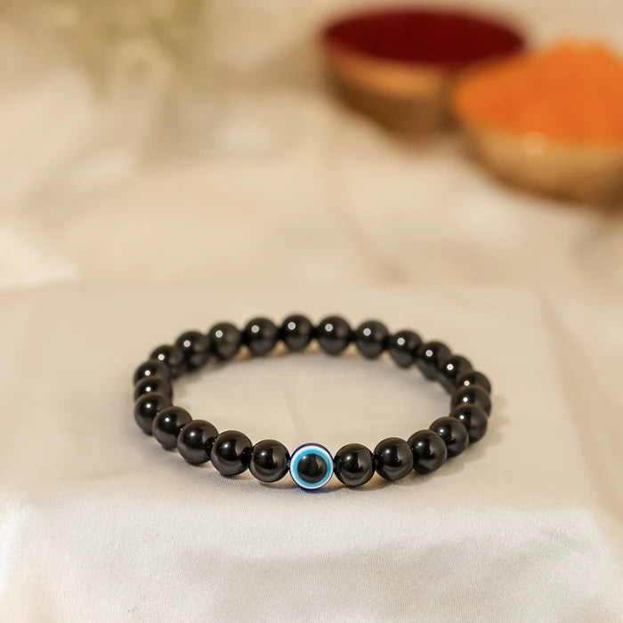 Black Obsidian Evil Eye Bracelet