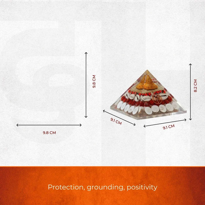 Victory & Wealth Combo: Shree Sampoorna Yantra for Wisdom & Lakshmi Pyramid - view 3