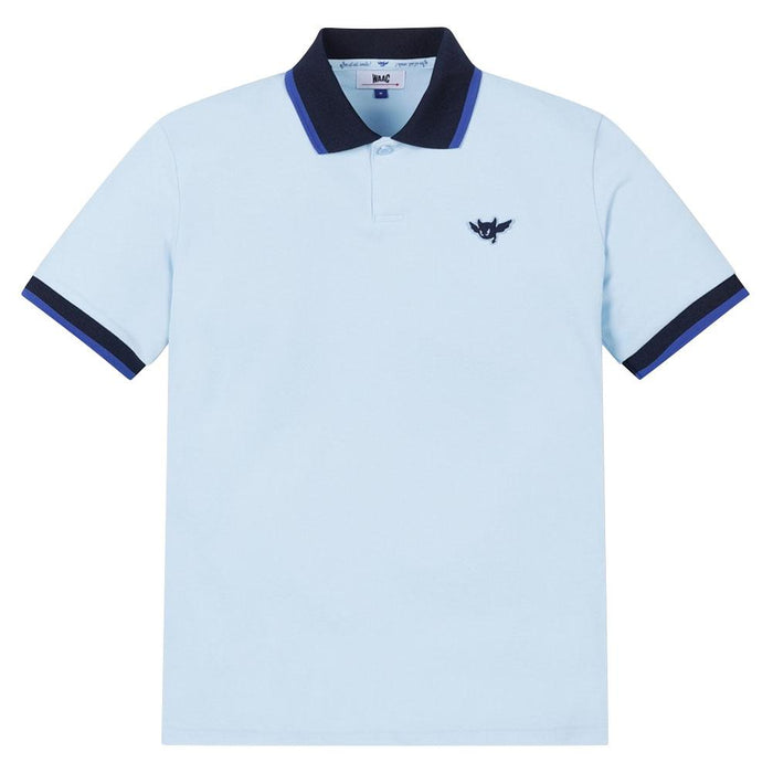 WAAC Athletic Color Rib Golf Polo Light Blue - SS24 Men