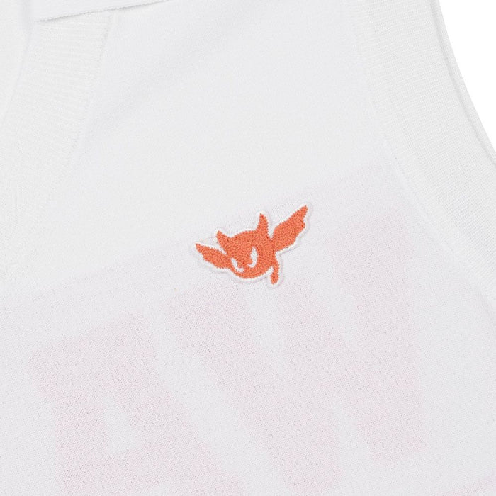 WAAC Athletic Deep V-Neck Knit Golf Vest White - 24 Women