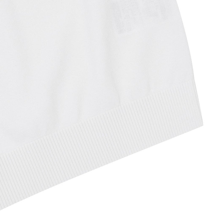 WAAC Athletic Deep V-Neck Knit Golf Vest White - 24 Women
