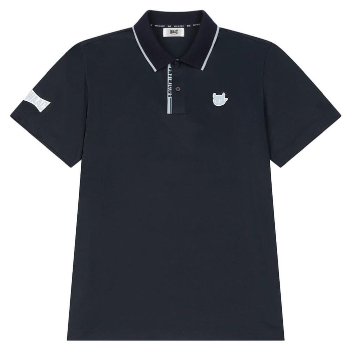WAAC Color Placket Golf Polo Dark Navy - SS26 Men
