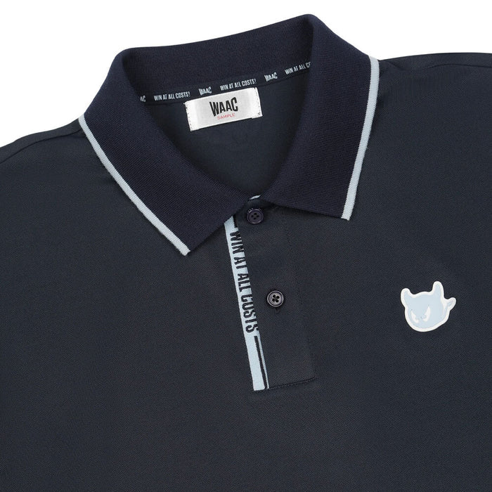 WAAC Color Placket Golf Polo Dark Navy - SS26 Men