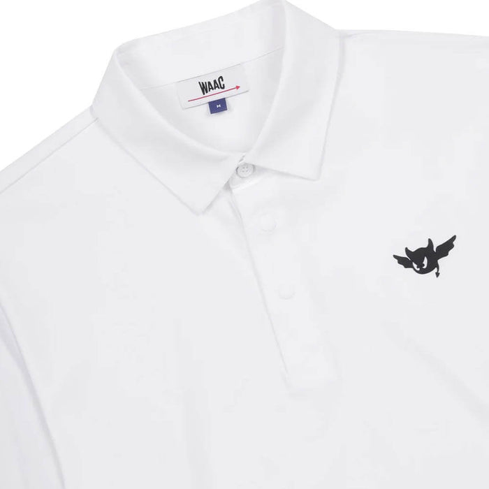 WAAC Cool Touch Longsleeve Golf Polo White - SP25 Men