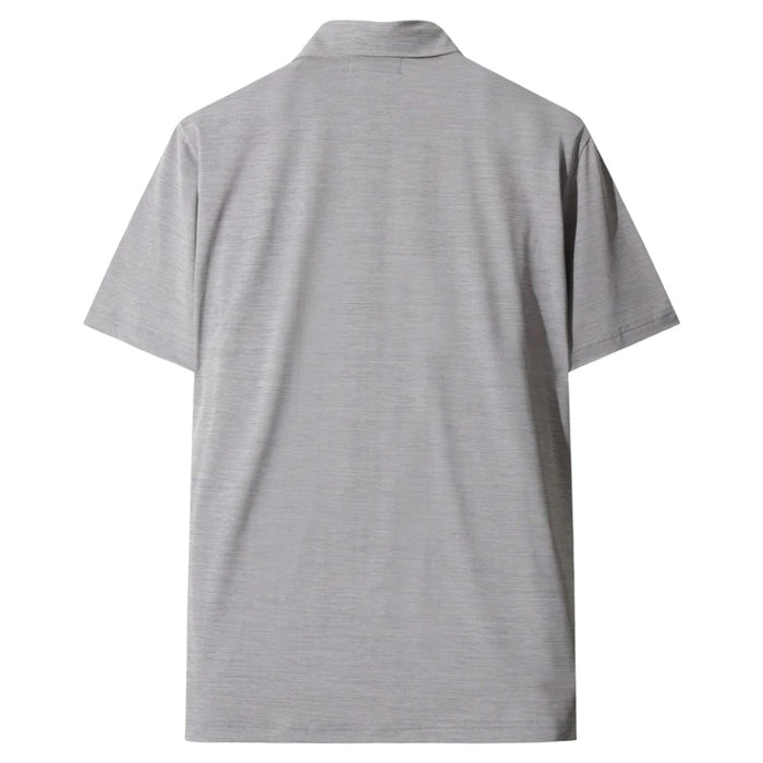 WAAC Essential Melange Golf Polo Melange Grey - FW25 Men