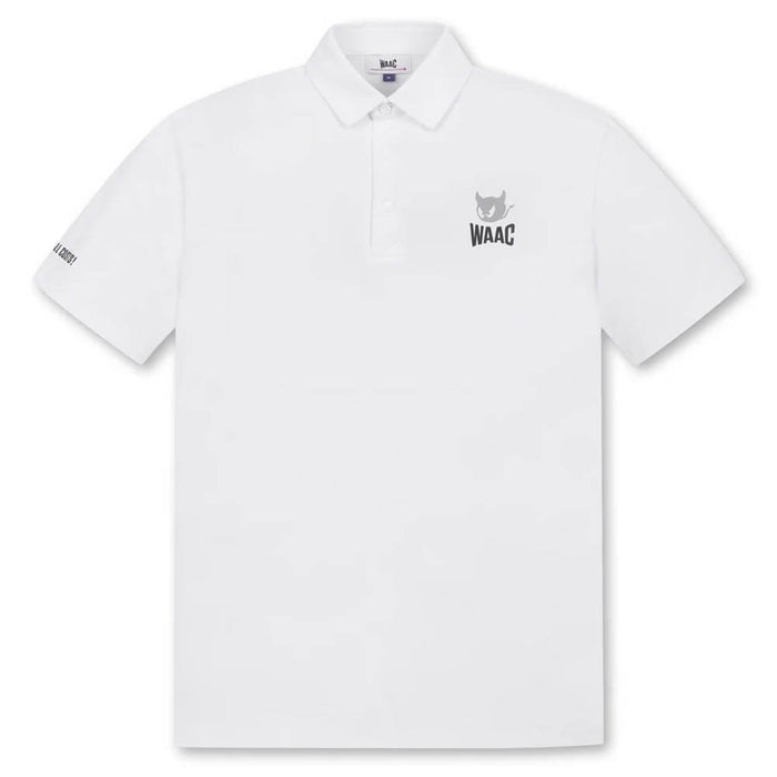 WAAC Essential Pique Golf Polo White - SP25 Men