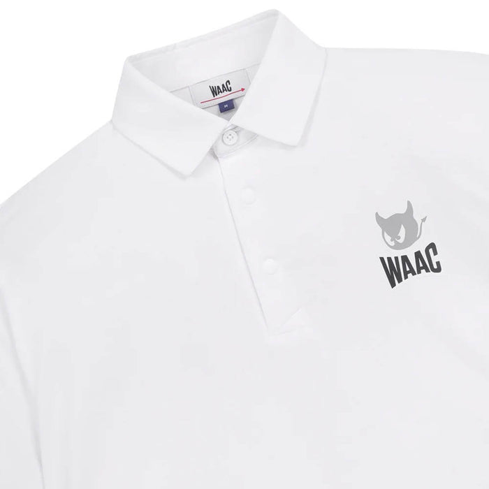 WAAC Essential Pique Golf Polo White - SP25 Men