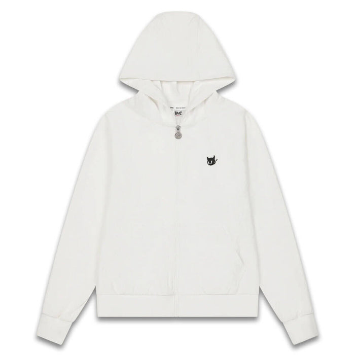 WAAC Logo JQD Zip-Up Golf Hoodie White - SS26 Women