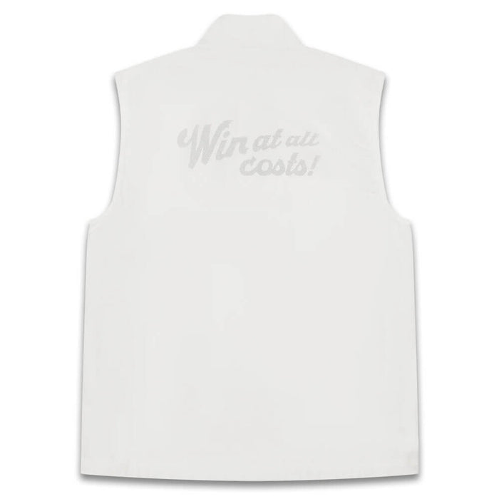 WAAC Logo Zip-Up Golf Vest White - SS26 Men