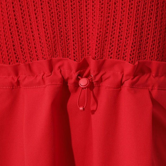 WAAC Mesh Knit Golf Dress Red - FW25 Women