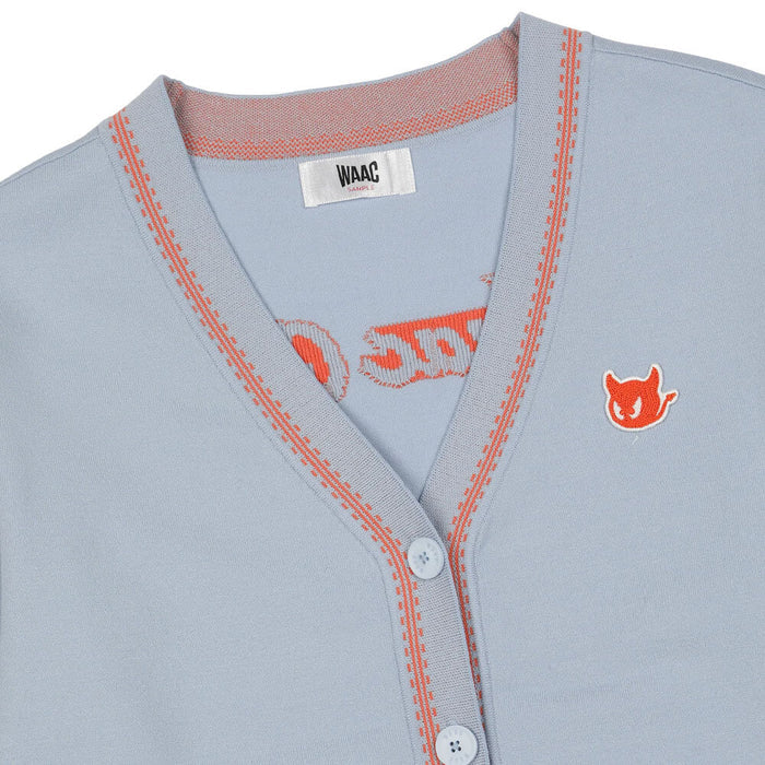 WAAC Pop Stitch Cardigan Golf Sweater Light Blue - SS26 Women