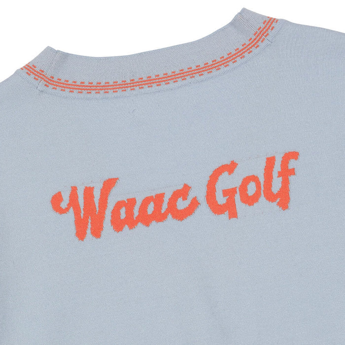 WAAC Pop Stitch Cardigan Golf Sweater Light Blue - SS26 Women