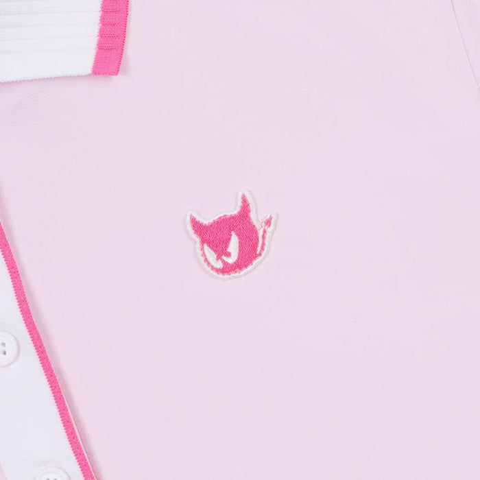 WAAC Rib Collar Golf Polo Light Pink - SP25 Women
