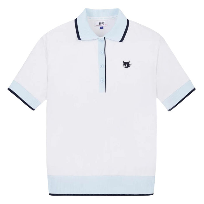 WAAC Rib Collar Golf Polo White - SP25 Women