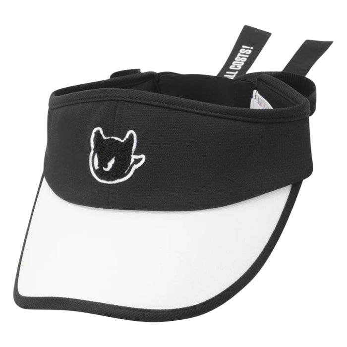WAAC Ribbon Golf Visor Black/White - SS26 Women