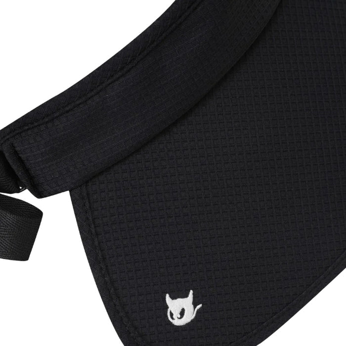 WAAC Ribbon Wide Golf Visor Black - SS26 Women