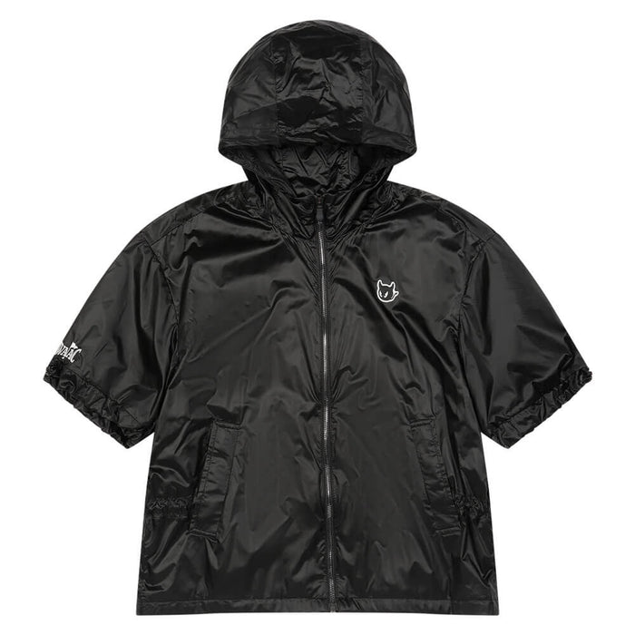 WAAC Shortsleeve String Zip Up Golf Hoodie Black - SS26 Women
