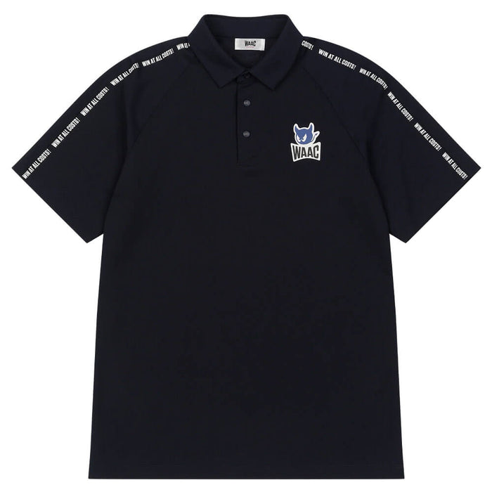 WAAC Sleeve Tape Golf Polo Dark Navy - SS26 Men