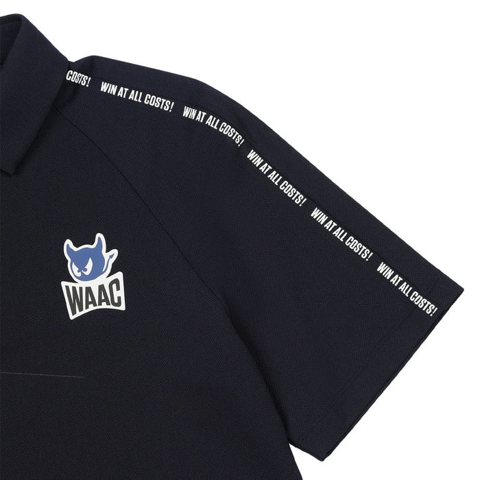 WAAC Sleeve Tape Golf Polo Dark Navy - SS26 Men