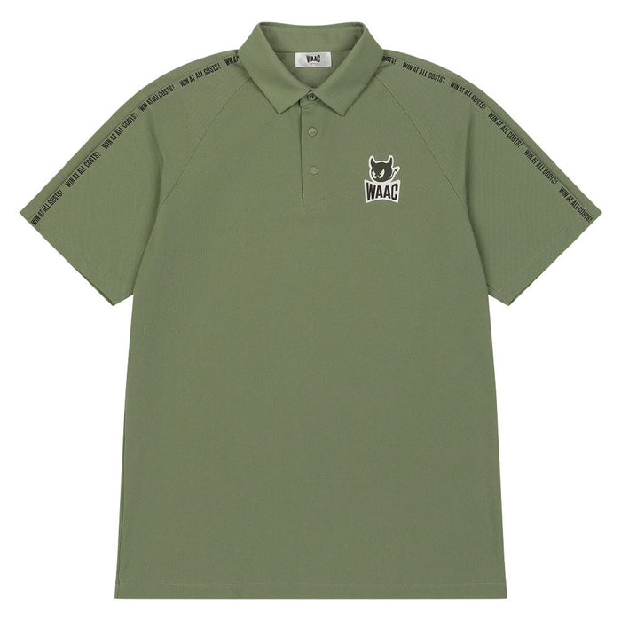 WAAC Sleeve Tape Golf Polo Khaki - SS26 Men