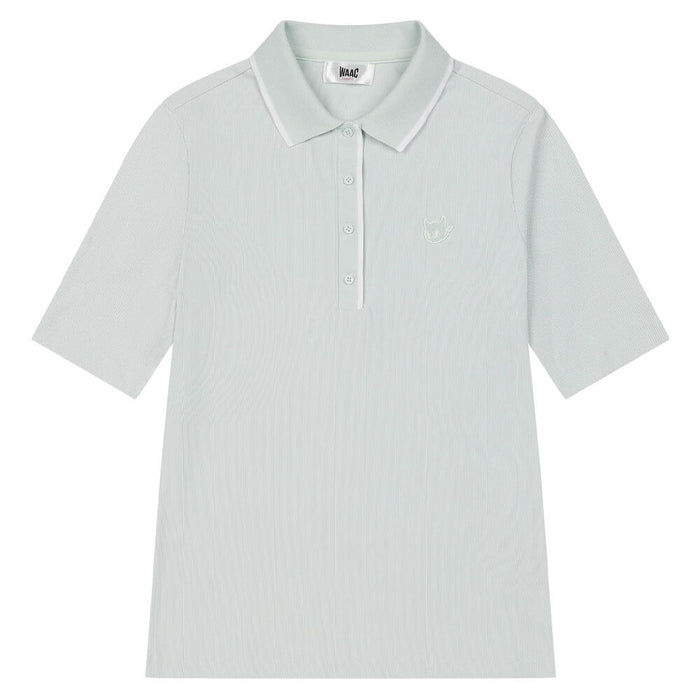 WAAC Slim Fit Rib Golf Polo Mint - SS26 Women