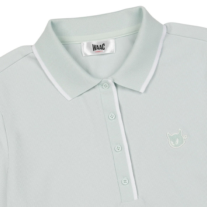 WAAC Slim Fit Rib Golf Polo Mint - SS26 Women
