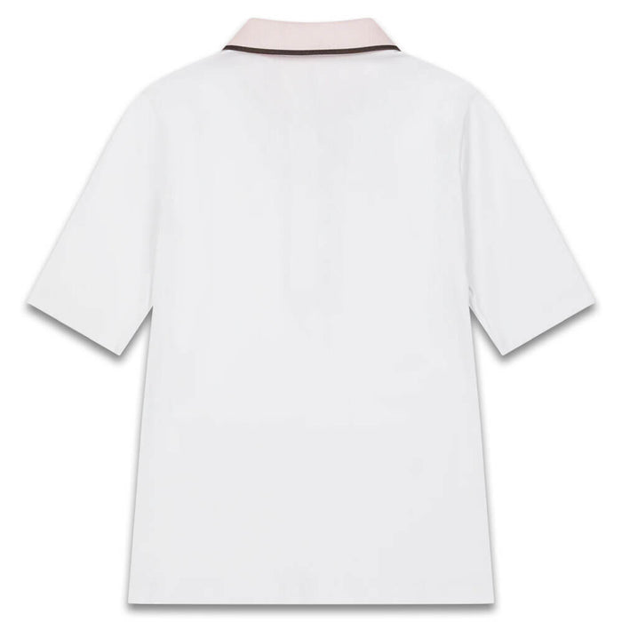 WAAC Slim Fit Rib Golf Polo White - SS26 Women