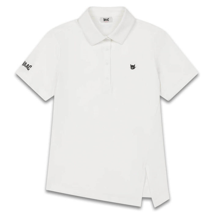 WAAC Slit Hem Golf Polo White - SS26 Women