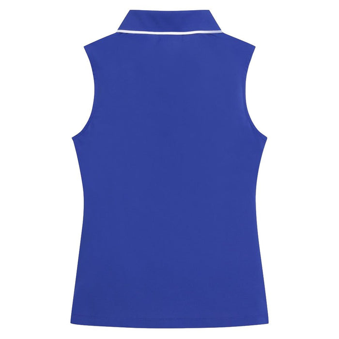 WAAC Tipping Sleeveless Pique Golf Polo Dark Blue - 24 Women